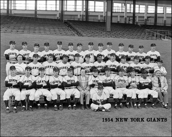 1954 New York Giants 8X10 Photo - Mays Irvin Garagiola - 2148