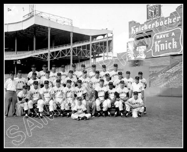 1957 New York Giants 8X10 Photo - Mays Polo Grounds - 2149