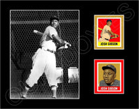 Josh Gibson 1948 Leaf Cards Matted Photo Display 11X14 - Negro Leagues - 1545