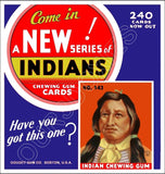 1933 Goudey Indians Store Counter Standup Sign - Gum- 2621