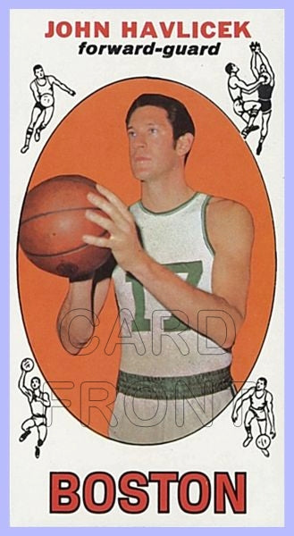 1969 Topps Basketball John Havlicek Reprint Card - Boston Celtics - 3418