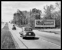 Hensler's Beer Billboard 8X10 Photo - New Jersey 1947 - 2243