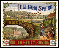 Highland Spring Beer Brewery 8X10 Photo - Boston Massachusetts 1877 - 2244