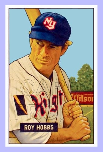 1951 Bowman Roy Hobbs Fantasy Card - New York Knights Robert Redford The Natural - 3414
