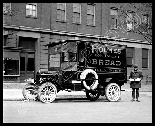 1923 Holmes Bakery Pie Truck 8X10 Photo - Washington DC - 2337