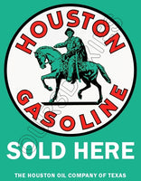 Houston Gasoline Store Counter Standup Sign - 3027