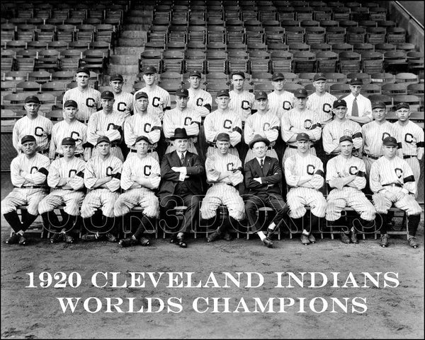 1920 Cleveland Indians 8X10 Photo - Speaker World Champs - 2152