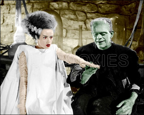 Karloff Lanchester Colorized 8X10 Photo - 1935 Bride Of Frankenstein - 31