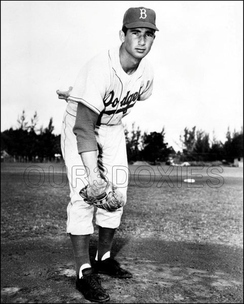 Sandy Koufax 8X10 Photo - Brooklyn Dodgers  - 950