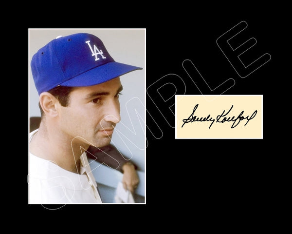 Sandy Koufax Matted Photo Display 8X10 - Los Angeles Dodgers - 455