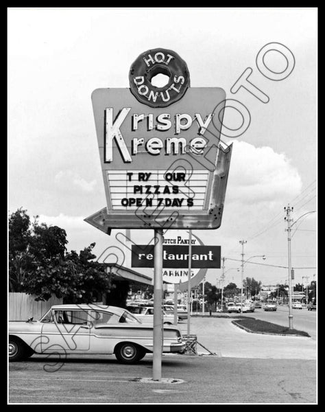 1960's Krispy Kreme Donuts 11X14 Photo - Doughnuts - 2348