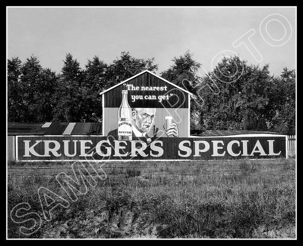 1923 Krueger Special Beer Billboard 8X10 Photo - 2255