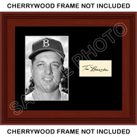 Tommy Lasorda Matted Photo Display 8X10 - Brooklyn Dodgers - 467