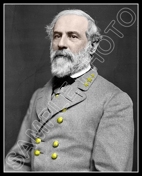 Robert E Lee Colorized 8X10 Photo - 2844