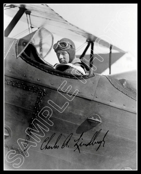 1929 Charles Lindbergh 8X10 Photo - Autographed - 2852