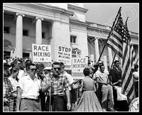 1959 Little Rock Arkansas 8X10 Photo - Integration Protest - 2528