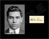 Lucky Luciano Matted Photo Display 8X10 - 2861