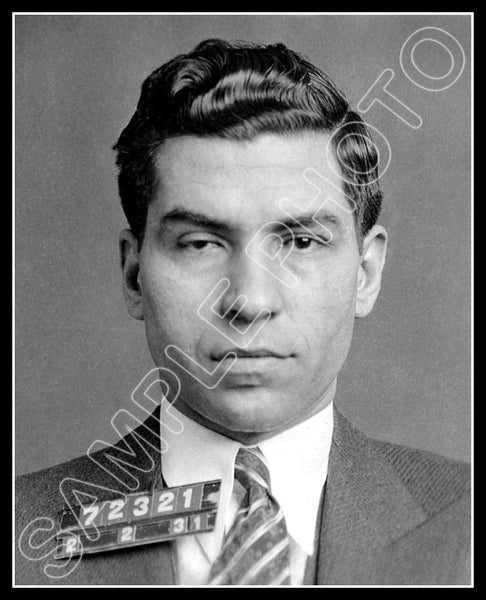 1931 Lucky Luciano 8X10 Photo - Mugshot - 2855