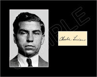Lucky Luciano Matted Photo Display 8X10 - 2862