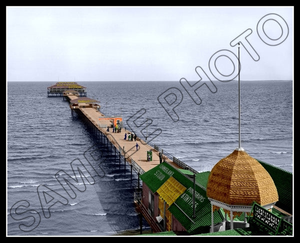 1904 Maine Old Orchard Beach Pier Colorized 8X10 Photo - 2532