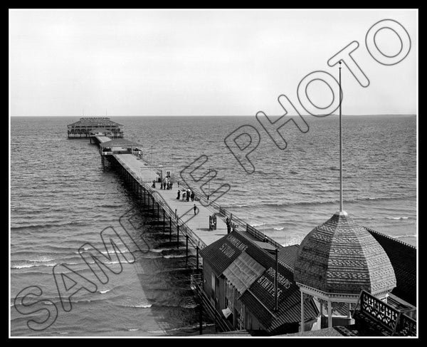 1904 Maine Old Orchard Beach Pier 8X10 Photo - 2530
