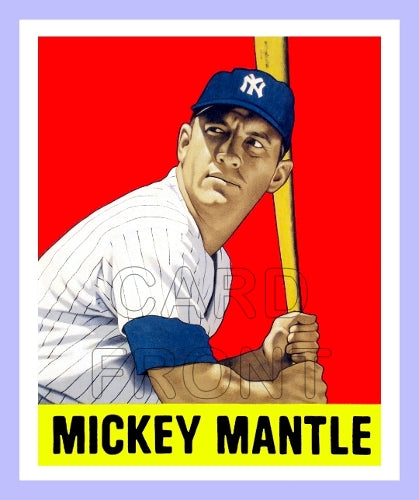 1948 Leaf Mickey Mantle Fantasy Card - New York Yankees - 3382