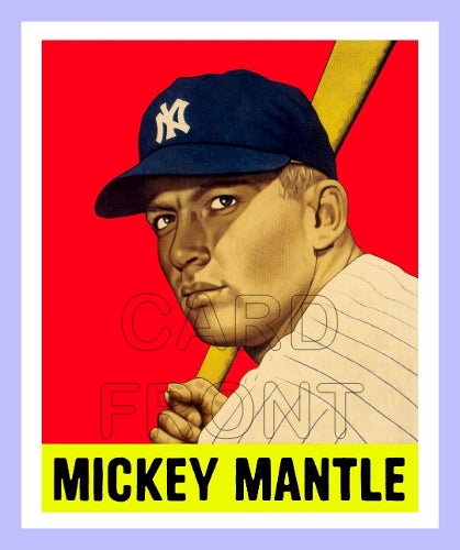 1948 Leaf Mickey Mantle Fantasy Card - New York Yankees - 3383