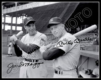 Mickey Mantle Joe Dimaggio 11X14 Photo - Autographed 1951 New York Yankees - 1888