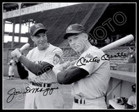 Mickey Mantle Joe Dimaggio 8X10 Photo - Autographed 1951 New York Yankees - 1887