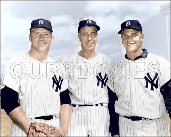 Mickey Mantle Joe Dimaggio Colorized 8X10 Photo - Roger Maris 1962 Yan –  OUR3DOXIES