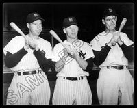 Mickey Mantle Joe Dimaggio 11X14 Photo - Ted Williams 1951 Yankees Red Sox - 11901