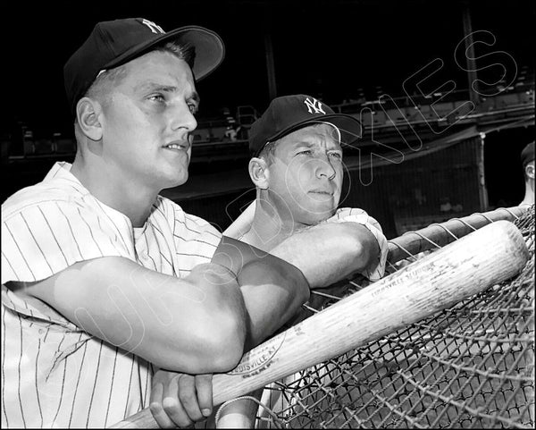 1961 Mickey Mantle Roger Maris 8X10 Photo - New York Yankees - 3307