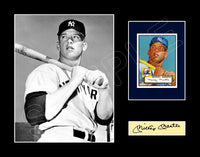 Mickey Mantle 1952 Topps Card Matted Photo Display 11X14 - Yankees Rookie - 1572