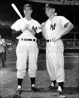 Mickey Mantle Joe Dimaggio 8X10 Photo - 1953 New York Yankees - 1855