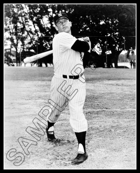 Mickey Mantle 8X10 Photo - 1958 New York Yankees Topps Card - 491
