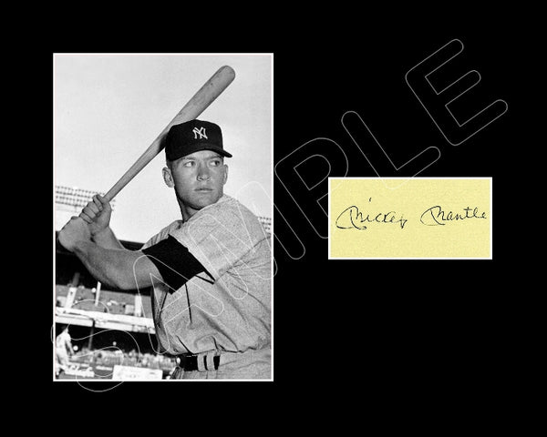 Mickey Mantle Matted Photo Display 8X10 - New York Yankees - 501