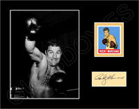 Rocky Marciano 1948 Leaf Card Matted Photo Display 11X14 - 2294