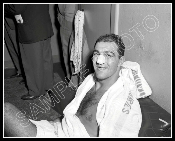 Rocky Marciano 8X10 Photo - Split Nose 1954 Heavyweight Champion - 922