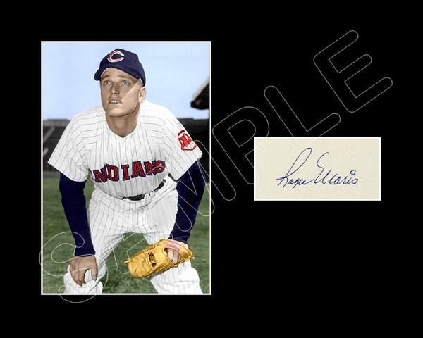Roger Maris Matted Photo Display 8X10 - Cleveland Indians - 536