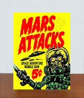1962 Topps Mars Attacks Store Counter Standup Sign - Bubble Gum - 2349