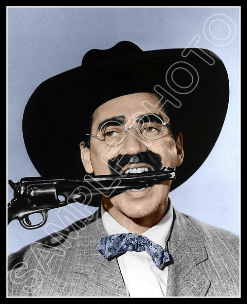 1940 Groucho Marx Colorized 8X10 Photo - Go West - 3238