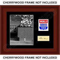 Willie Mays 1954 World Series Matted Photo Display 11X14 - New York Giants - 1580