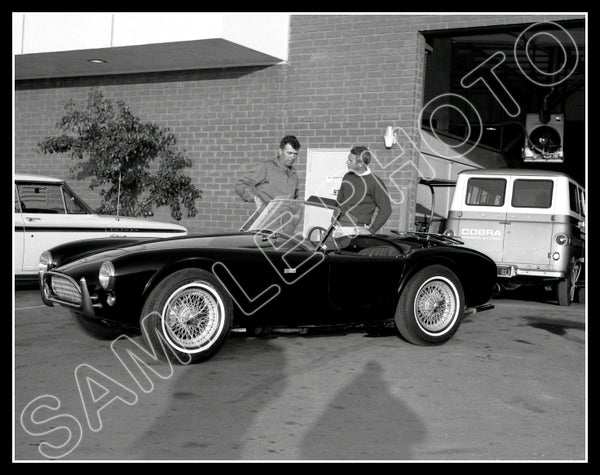 1963 Steve McQueen Carroll Shelby 11X14 Photo - 3245