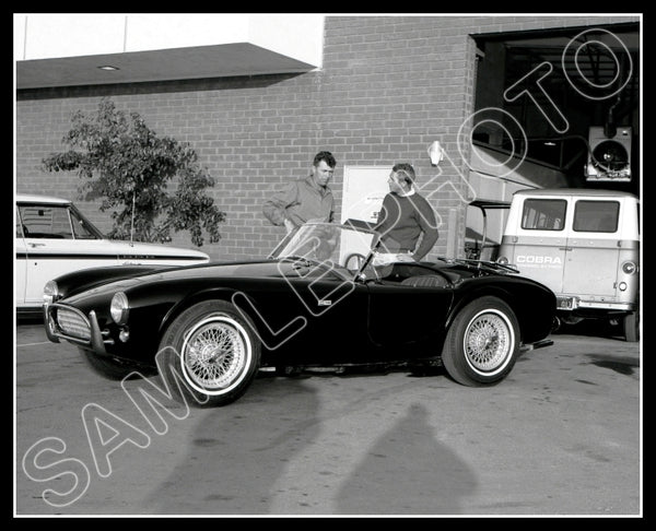 1963 Steve McQueen Carroll Shelby 8X10 Photo - 3244