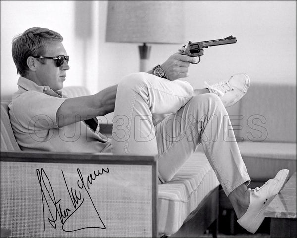 1963 Steve McQueen 8X10 Photo - Autographed - 3242
