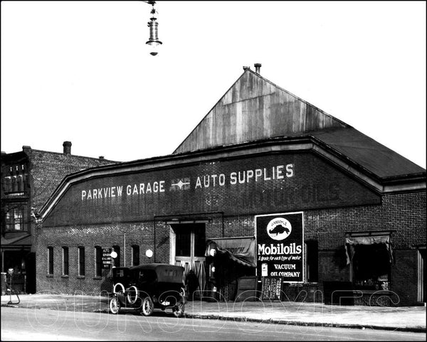 1920 Mobil Gas Station 8X10 Photo - 3030