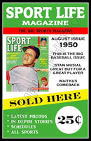 Stan Musial Poster 11X17 - 1950 Sport Life Magazine St. Louis Cardinals - 595