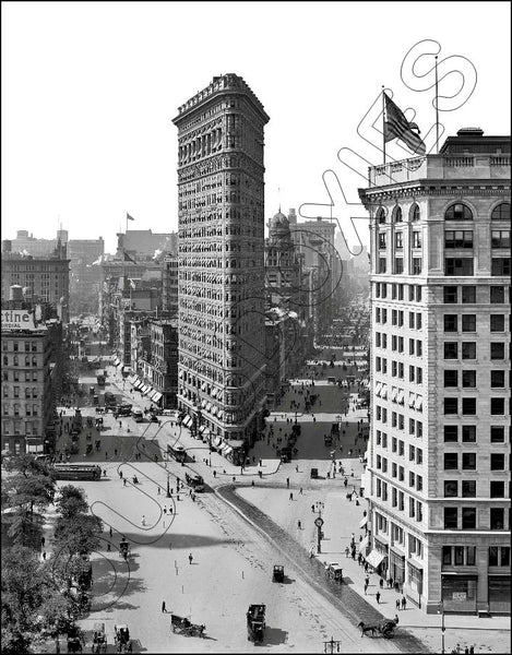 1908 New York Flat Iron Building 11X14 Photo - 2559