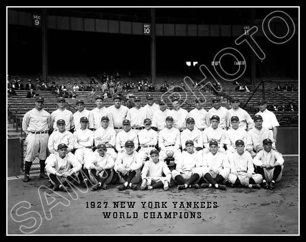 1927 New York Yankees 11X14 Photo - Gehrig Ruth Lazzeri - 2160