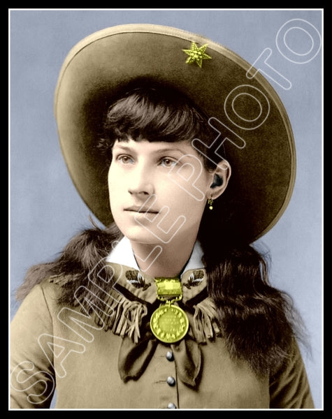 Annie Oakley Colorized 11X14 Photo - 2893